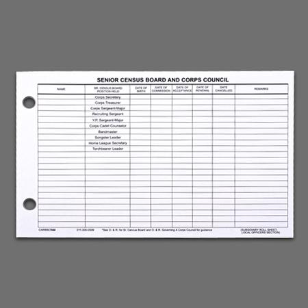 Roll Sheet Census Bd
