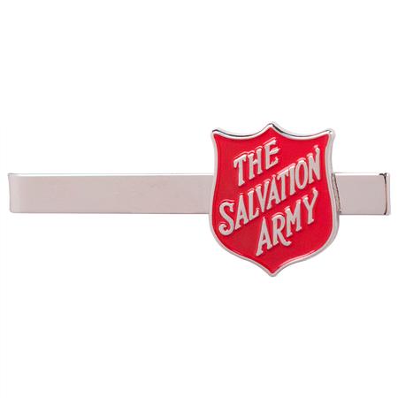 Tie Bar Silver with Shield