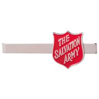 Tie Bar Silver with Shield