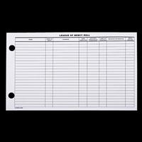 Roll Sheet League Of Mercy