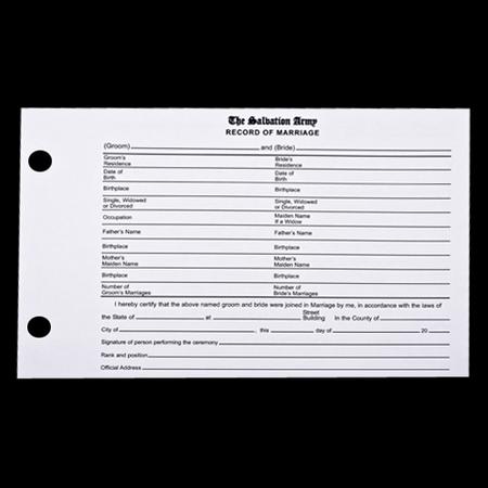 Roll Sheet Rec Of Marriage