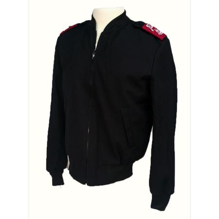Men's Black Bomber Jacket No Logo