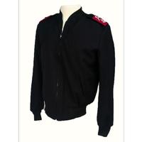 Men's Black Bomber Jacket No Logo
