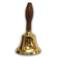 4HB Brass Handbell W Oak