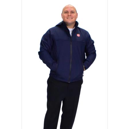 Men's Raincoat Navy with Shield