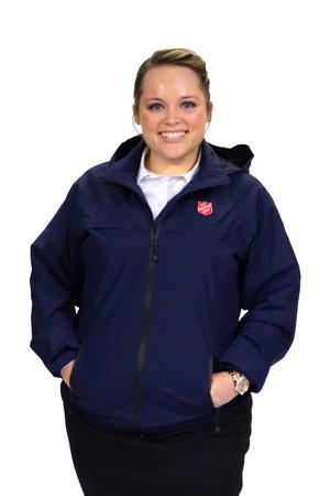 Women's Raincoat Navy with Shield