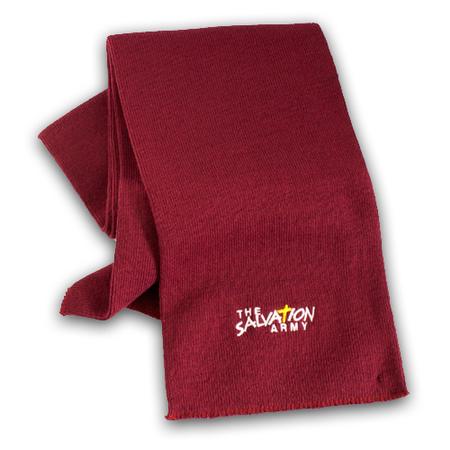 Scarf Maroon Acrylic With TSA Logo
