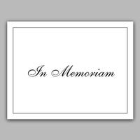 In Memoriam Card-F58