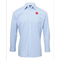Gingham Light Blue Shirt Shield Men 3x - Final Sale