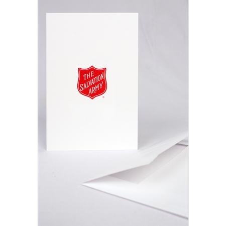 Card Blank Shield with Envelopes (pack of 50)