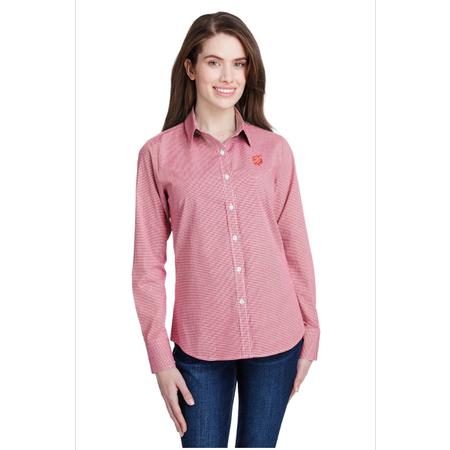 Gingham Red Shirt Shield Womens