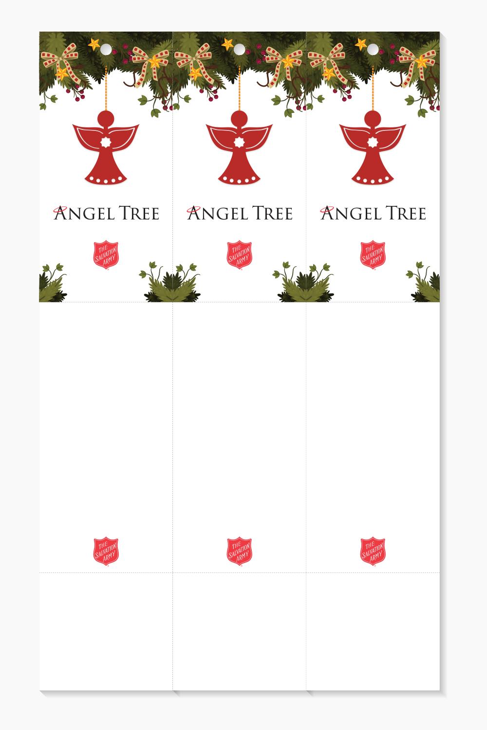Salvation Army | Laser Sheets - Angel Ornament (pack of 500)